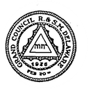 Seal of the Grand Council of Cryptic Masons of Delaware